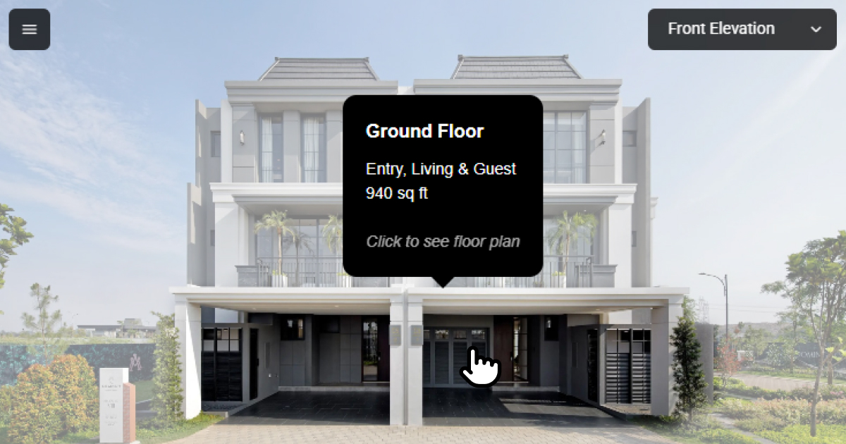 How to build a clickable, multi-floor house plan (no-code)