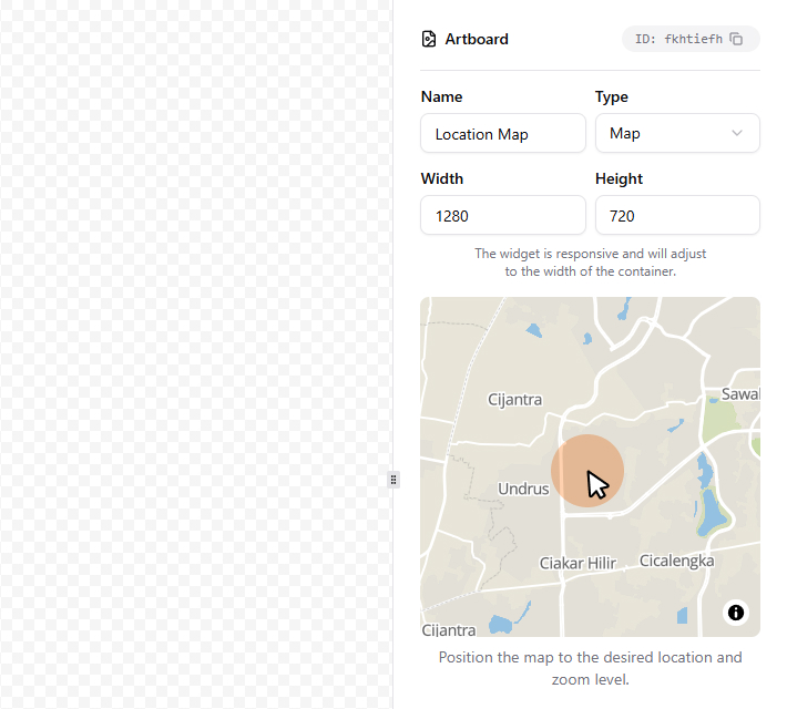 Set an initial position for the map